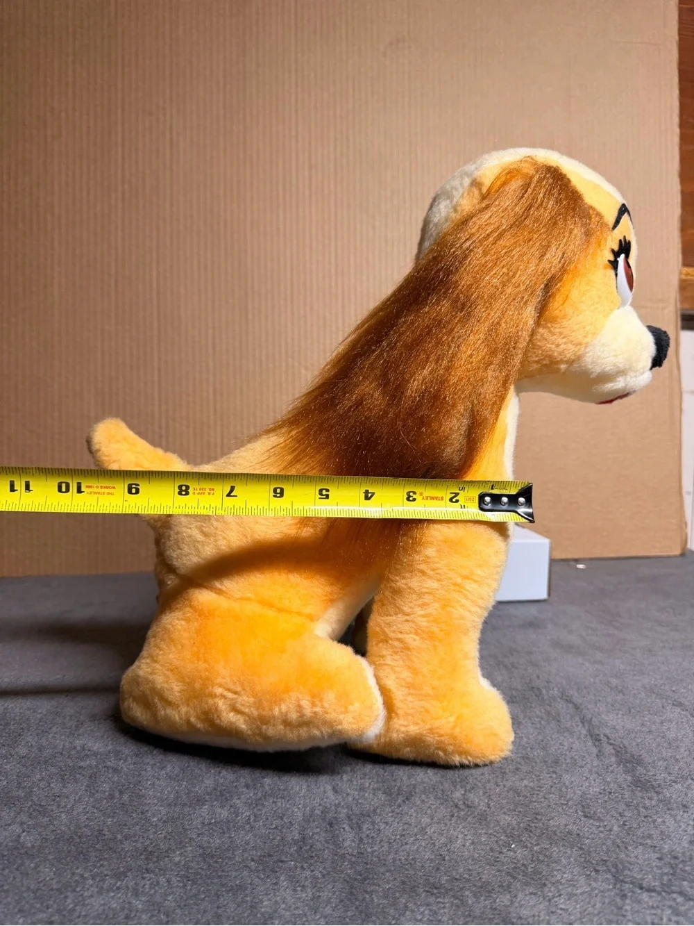 Vtg 1970s California Stuffed Toys Disney Lady Plush Dog Long Furry Ears 12